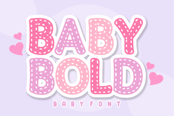 Baby Bold: Crafting Whimsy with a Stitched Display Font