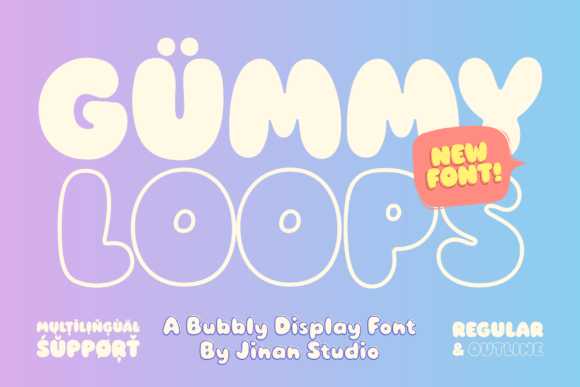 Gummy Loops: A Playful Font for Modern Design