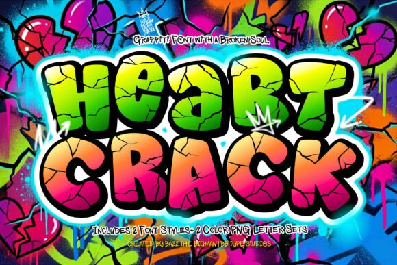 Heart Crack: Unleashing Urban Energy in Your Designs