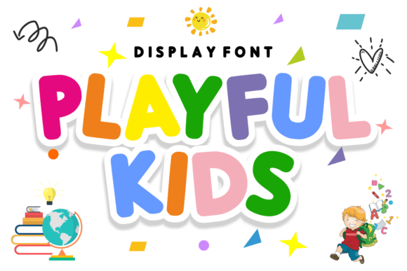 Playful Kids: A Bubbly Display Font for Vibrant Designs