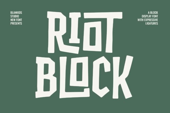 Riot Block: Unleashing Raw Energy in Modern Graphic Design